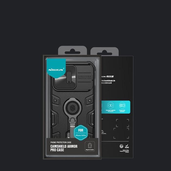 Nillkin - Nillkin iPhone 14 Pro Skal Magsafe CamShield Armor Pro Magnetic - Blå