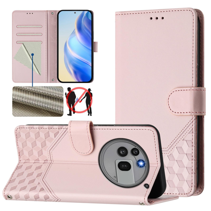 A-One Brand - Nothing Phone (3a) Pro Plånboksfodral Imprinted Honeycomb RFID