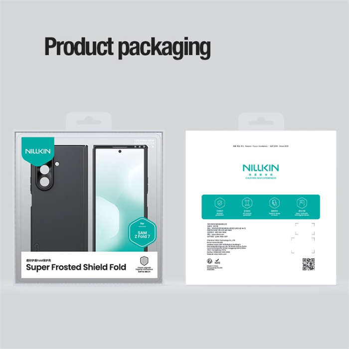 Nillkin - NILLKIN Galaxy Z Fold 7 Mobilskal PC Matte Super Frosted - Svart