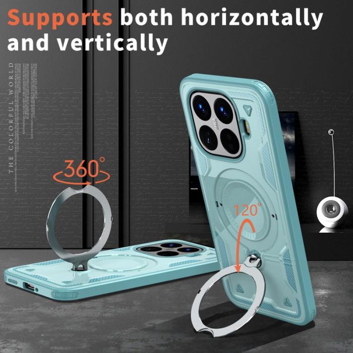 N/A - Mobilskal till Xiaomi 15T Pro Militärt Skydd Plast Kickstand - Blå
