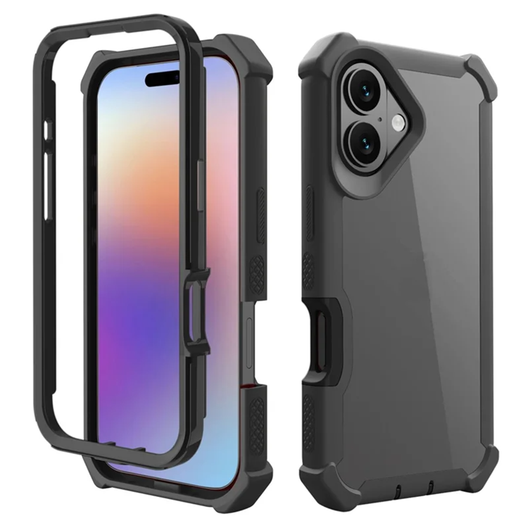 iPhone 17 Mobilskal TPU + PC Shockproof - Svart | 2353 | AlltMobil