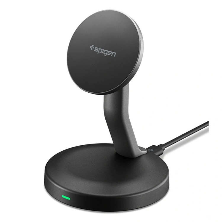 Spigen EF151MS Essentials MagSafe Trådlös Laddare 15W - Svart | 505295 | AlltMobil