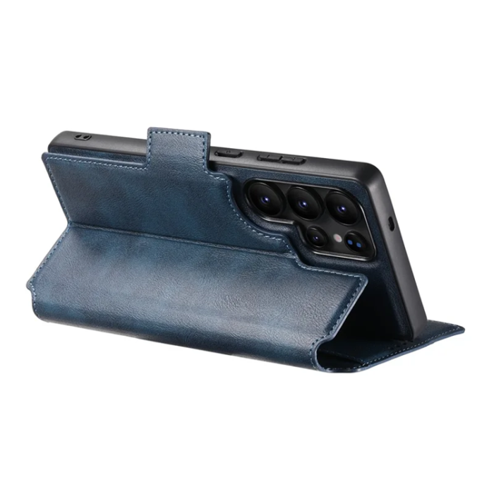 SUTENI - SUTENI Galaxy S23 Ultra Plånboksfodral Magsafe Cowhide - Blå