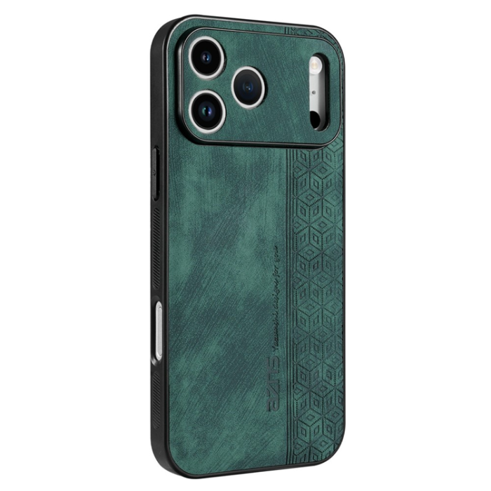 AZNS - AZNS iPhone 17 Pro Mobilskal PU-Läder TPU - Grön