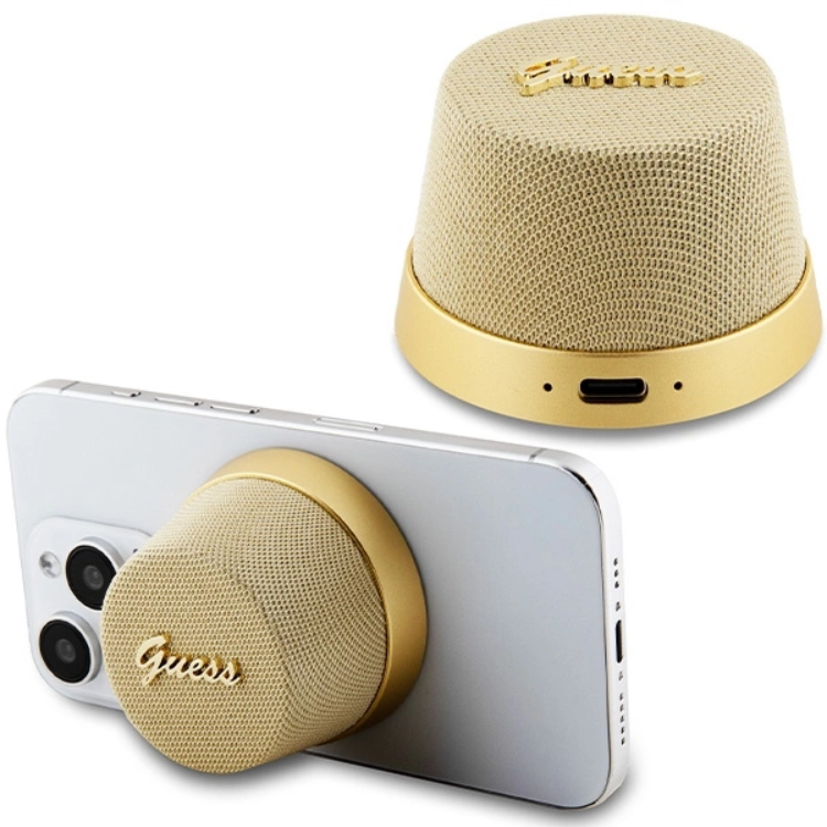 Guess Bluetooth Högtalare Magnetic Script Metal - Guld | 249 | AlltMobil