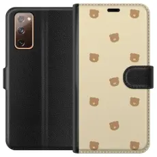 Gustaf - Pl&aring;nboksfodral till Samsung Galaxy S20 FE med Bj&ouml;rnm&ouml;nster