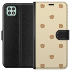 iSecrets - Pl&aring;nboksfodral till Samsung Galaxy A22 5G med Bj&ouml;rnm&ouml;nster