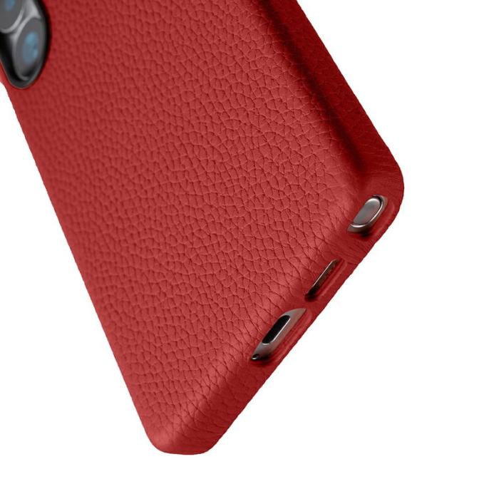 Melkco - MELKCO Mobilskal till Samsung Galaxy S25 Ultra Äkta Läder + PC Röd