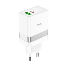 Hoco - Hoco Väggladdare 2-Port USB/USB-C - Vit