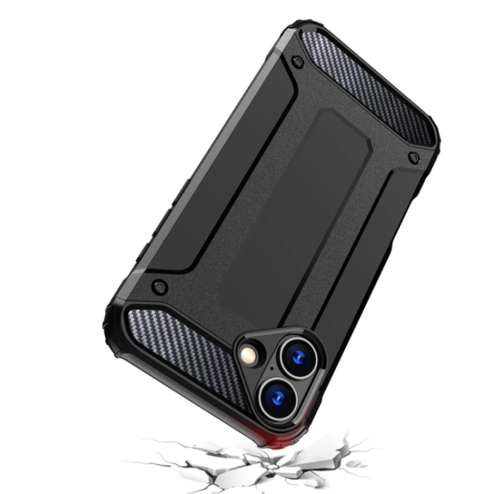 A-One Brand - iPhone 16e Mobilskal Hybrid Armor - Svart
