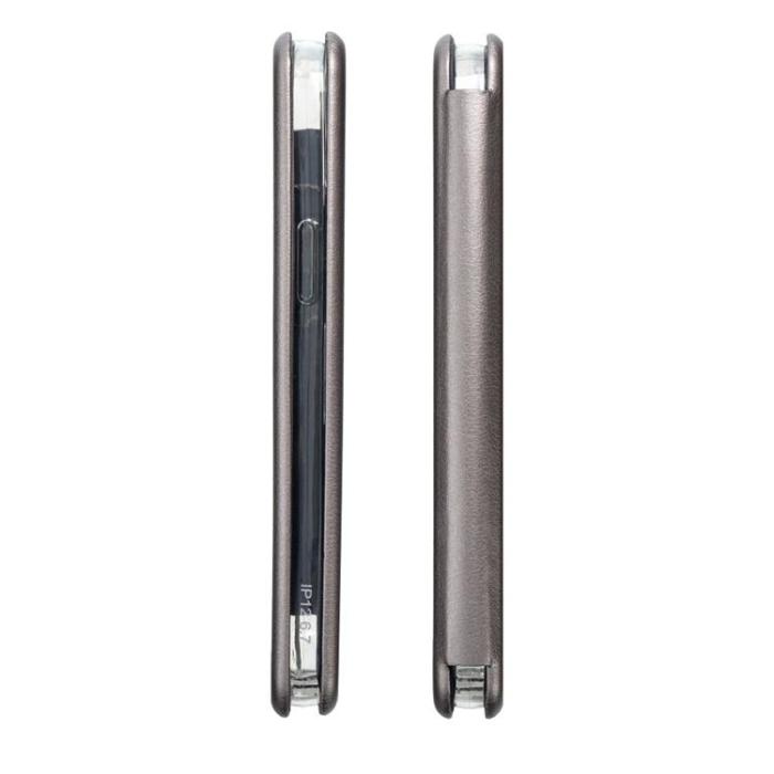 OEM - iPhone 16 Pro Plånboksfodral Elegance - Grå
