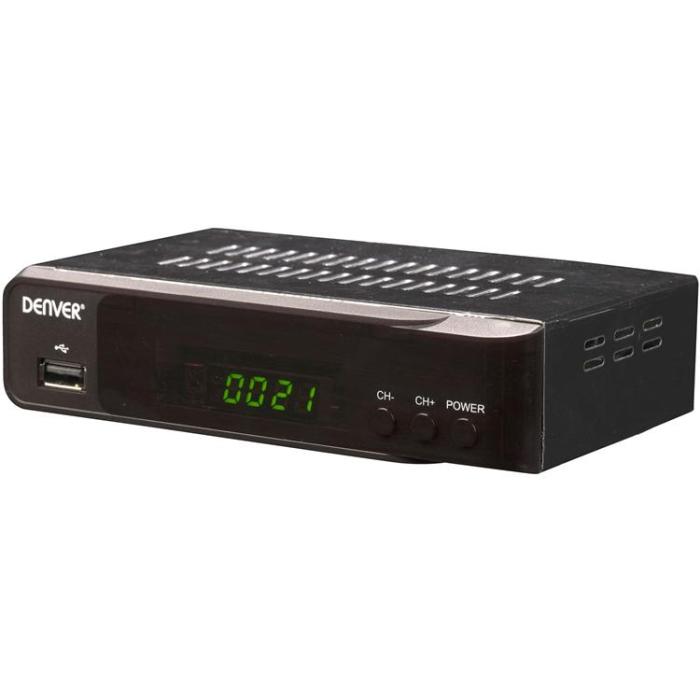Denver - Denver TV-Box DVB-S2 (Satellit) HD Free-To-Air DVBS-206HD Svart