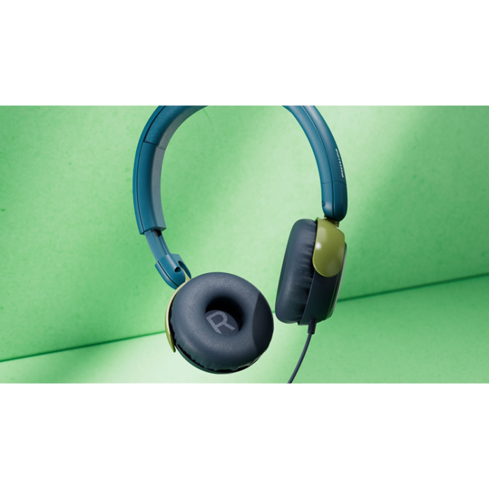 Philips - PHILIPS On-Ear Hörlurar Barn Volymbegränsning 85dB Kabel - Blågrön kristall