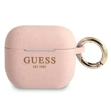 Guess - Guess Silicone Glitter Skal AirPods 3 - Rosa