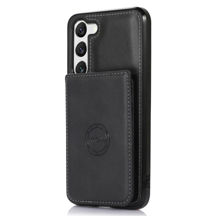 Taltech - Galaxy S23 Plus Mobilskal Korthållare Kickstand - Svart