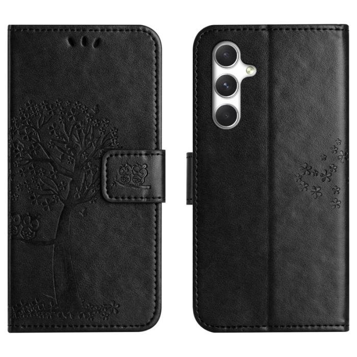 OEM - Plånboksfodral för Samsung Galaxy S26 Konstläder med rem - Svart