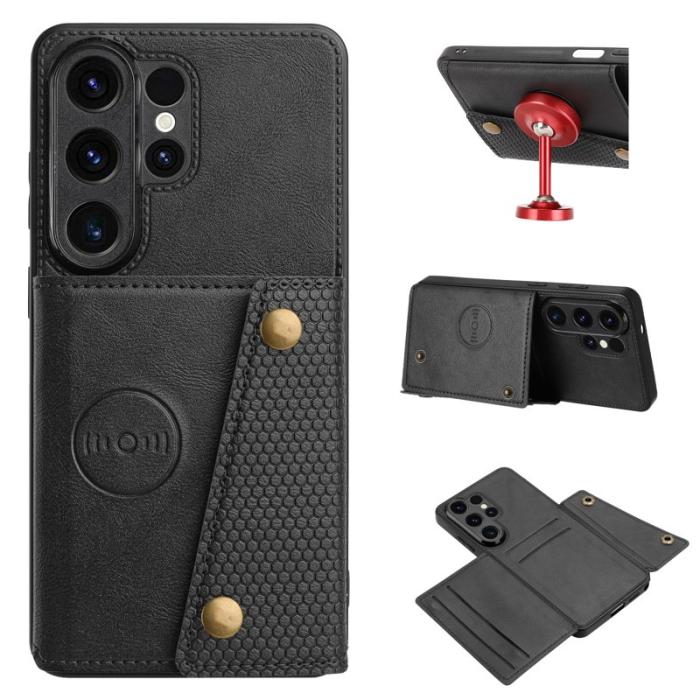 OEM - Mobilfodral för Samsung Galaxy S26 Ultra Kickstand Kortfack - Svart