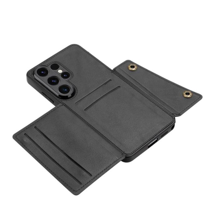 OEM - Mobilfodral för Samsung Galaxy S26 Ultra Kickstand Kortfack - Svart