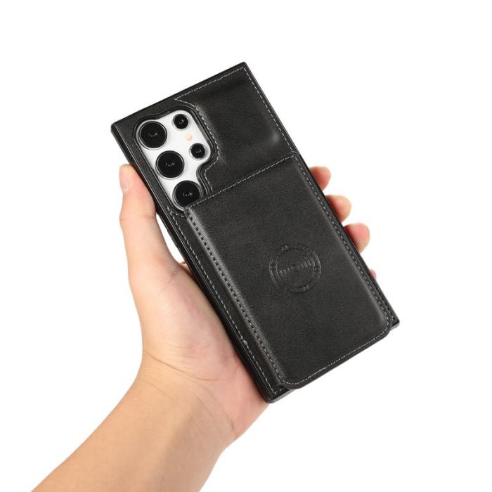 OEM - Mobilfodral för Samsung Galaxy S26 Ultra Kickstand Kortfack - Svart