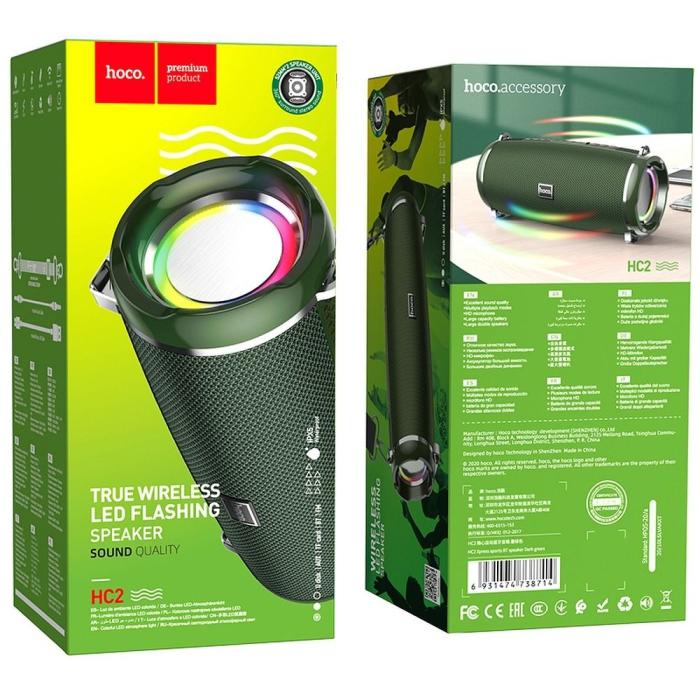 Hoco - HOCO Bluetooth-högtalare HC2 Xpress sport - Mörkgrön