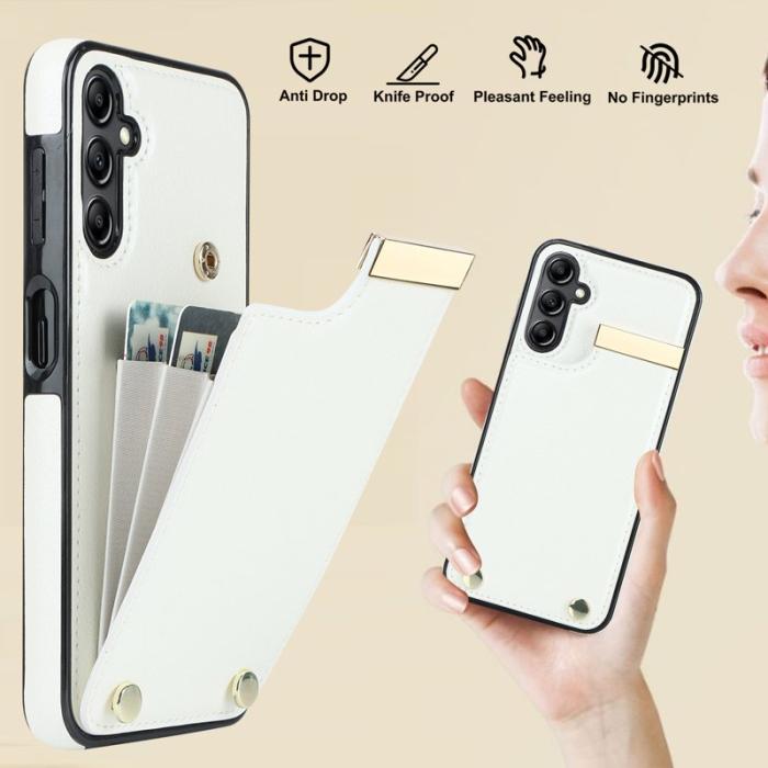OEM - Mobilfodral för Samsung Galaxy S26 Plus TPU + Konstläder - Vit