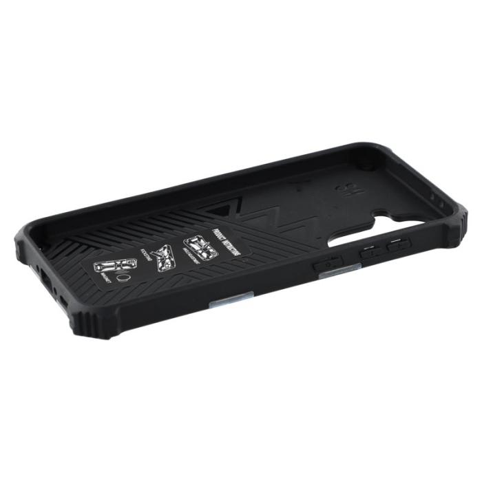 OEM - Mobilskal för Samsung Galaxy S26 Kickstand PC + TPU - Kamouflage Blå