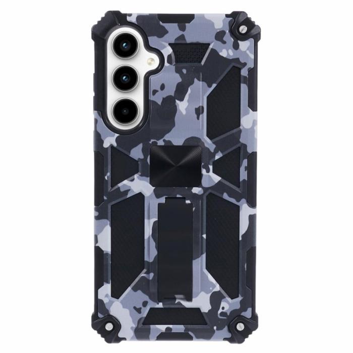 OEM - Mobilskal för Samsung Galaxy S26 Kickstand PC + TPU - Kamouflage Svart
