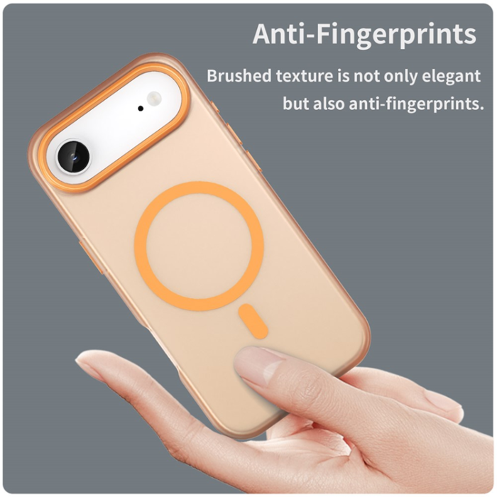 A-One Brand - iPhone 17 Air Mobilskal MagSafe Slim Matte Translucent - Orange