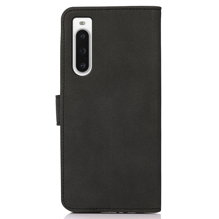 KHAZNEH - KHAZNEH Sony Xperia 10 V Plånboksfodral Textured Flip - Svart
