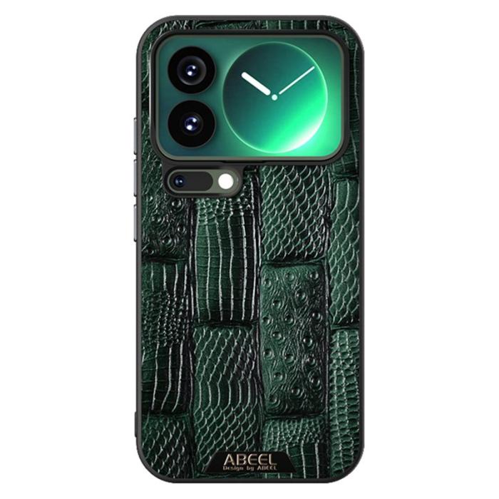ABEEL - ABEEL Mobilskal till Xiaomi 17 Pro MagSafe Äkta Läder Grön