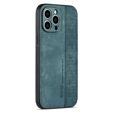AZNS - AZNS iPhone 16 Pro Fodral Skyddande KonstL&auml;der - Gr&ouml;n