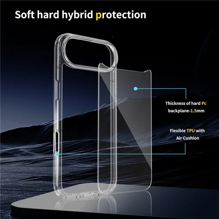 A-One Brand - iPhone 17 Air Mobilskal Acrylic Shockproof - Transparent