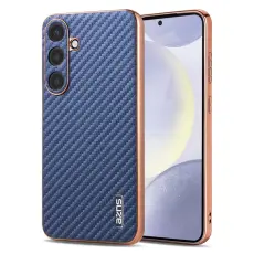 AZNS - AZNS Samsung Galaxy S25 Fodral Electroplating Carbon Fiber - Bl&aring;