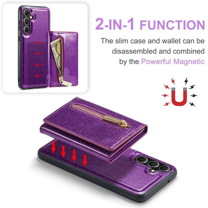 DG.MING - DG.MING M3 Series Mobilskal till Samsung Galaxy S23 FE Glitter Lila
