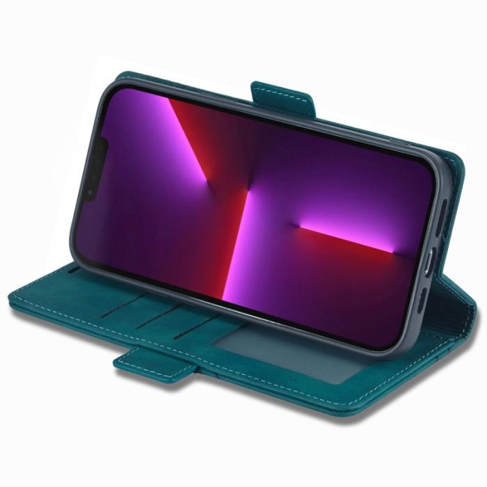 FORWENW - FORWENW F3-Series iPhone 14 Plus Plånboksfodral Konstläder - Cyan
