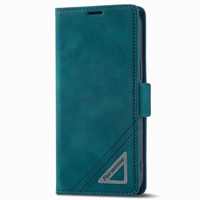 FORWENW - FORWENW F3-Series iPhone 14 Plus Plånboksfodral Konstläder - Cyan