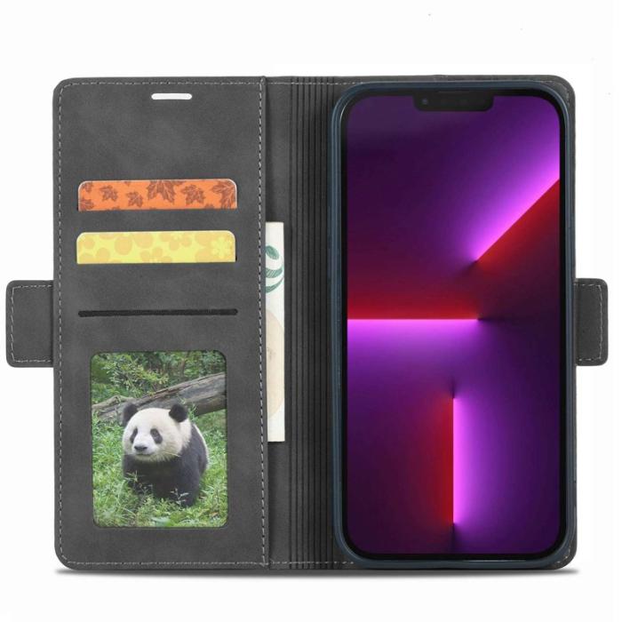 FORWENW - FORWENW F3-Series iPhone 14 Plus Plånboksfodral Konstläder - Svart