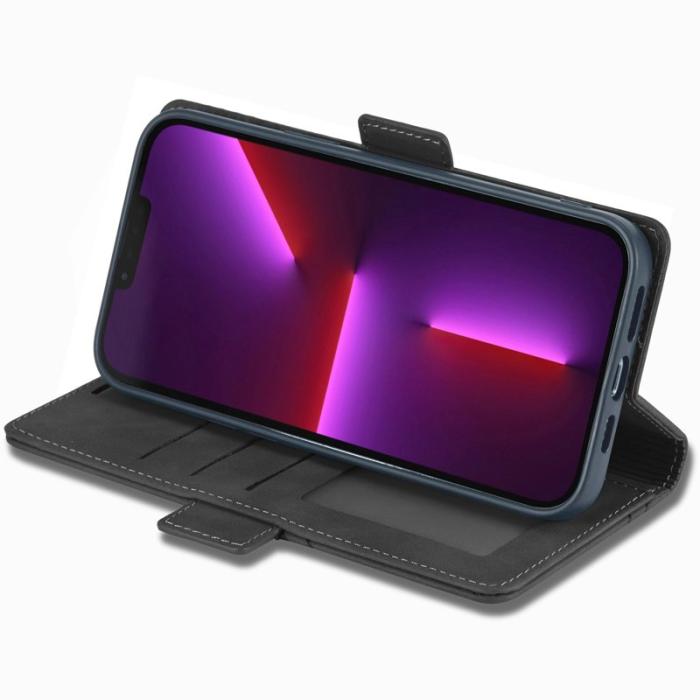 FORWENW - FORWENW F3-Series iPhone 14 Plus Plånboksfodral Konstläder - Svart