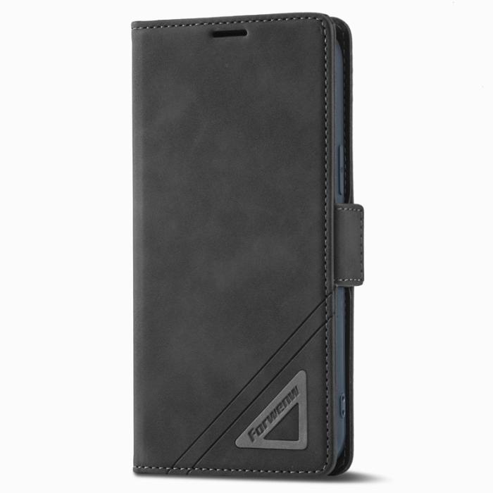 FORWENW - FORWENW F3-Series iPhone 14 Plus Plånboksfodral Konstläder - Svart