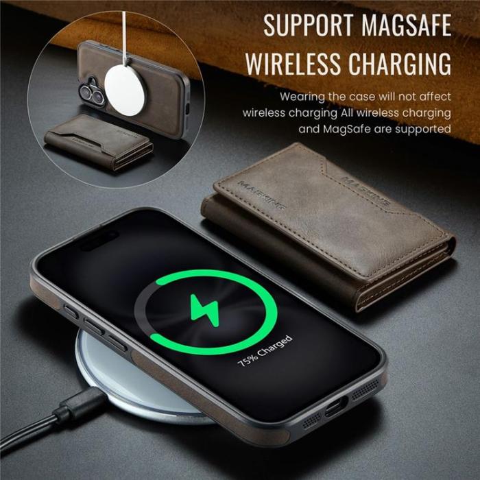 MAGKING - MAGKING iPhone 17 Mobilskal MagSafe Korthållare - Kaffe