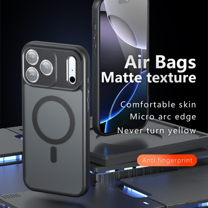 A-One Brand - iPhone 17 Pro Mobilskal MagSafe TPU+PC Matte - Svart