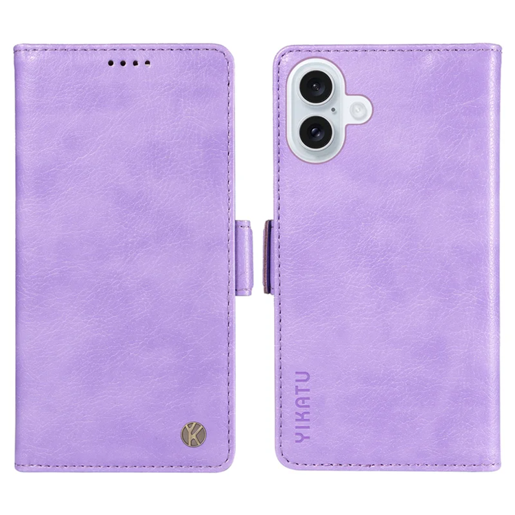 YIKATU iPhone 17 Plånboksfodral Litchi Texture - Lila | 2353 | AlltMobil