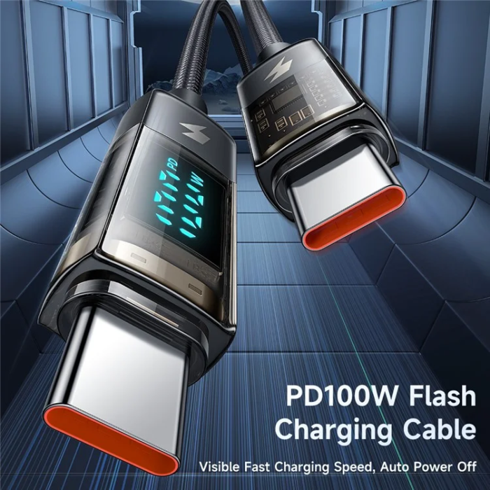 MCDODO - MCDODO USB-C - USB-C 100W Kabel 1.2m 5A CA-361 - Svart