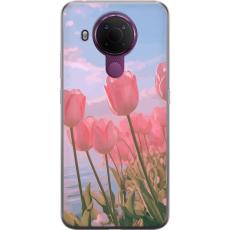 Gustaf - Mobilskal till Nokia 5.4 med Rosa Tulpaner