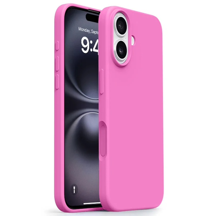 iPhone 16 Mobilskal Ultra Thin Silikon - Rosrosa | 2353 | AlltMobil