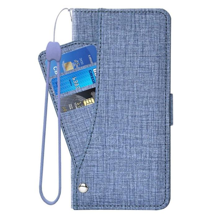 OEM - Samsung Galaxy S26 Fodral Jean Tyg Konstläder - Blå