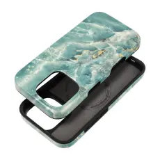 Forcell - Forcell Mobilskal till iPhone 16 Plus MagSafe Mirage - Gr&ouml;n Marble