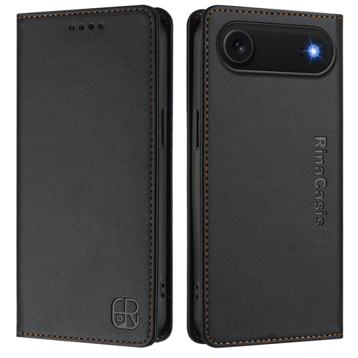 RINACASIS - RINACASIS iPhone 17 Air Plånboksfodral RC01 RFID - Svart