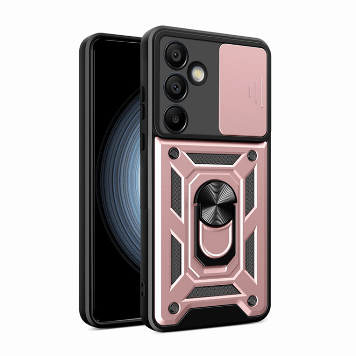 OEM - Galaxy S24 FE Mobilskal Hybrid Armor Camshield - Rosa
