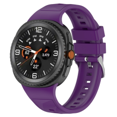 A-One Brand - Galaxy Watch 8/8 Classic (40/44/46mm) Armband Textured - Mörklila